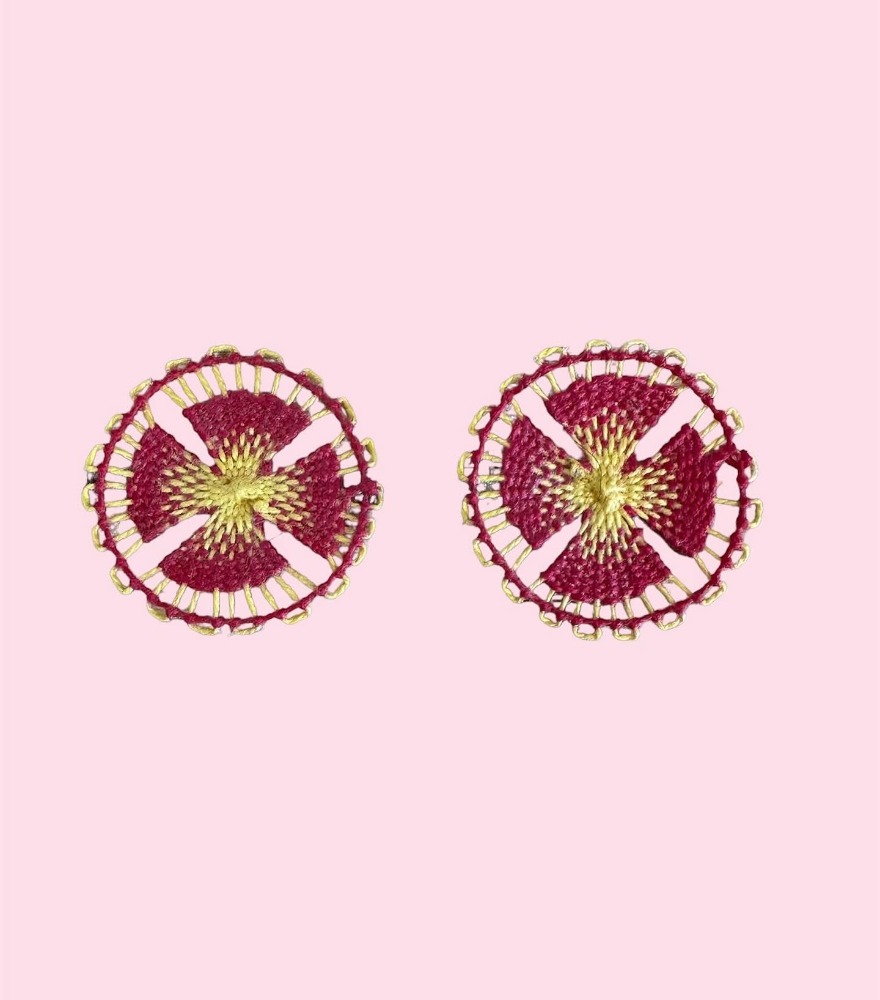Petit Jasmine — Burgundy & Gold